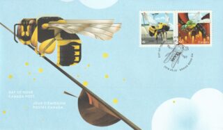 2018 Canada #3099 - 3100 Native Bees FDC
