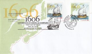 2006 Canada #2155 Champlain Surveys the East Coast (Joint Issue) FDC