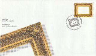 2000 Canada #1853 Picture Postage: Gold leaf picture frame FDC
