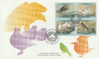 2001 Canada #1889a Birds of Canada - 6 FDC